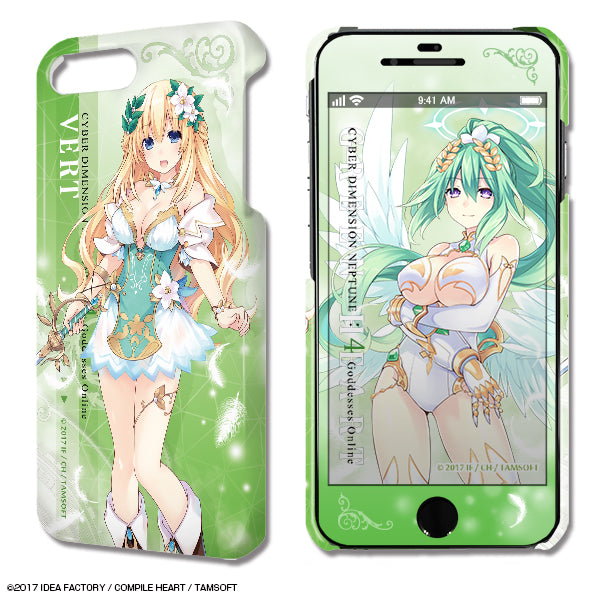 『四女神オンライン CYBER DIMENSION NEPTUNE』デザジャケット iPhone 8 Plus/7 Plus/6 Plus/6s Plusケース&保護シートデザイン04(ベール)